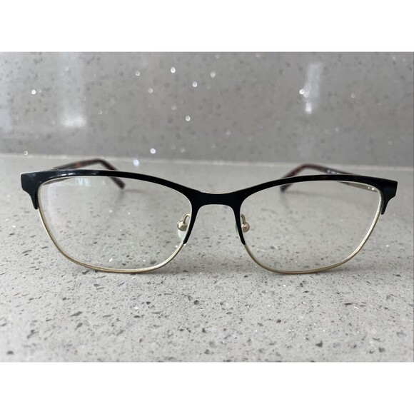 JONES NEW YORK J490 BLACK full rim 55/16/140 FLEX HINGE EYEGLASSES Frames Only - Picture 1 of 16